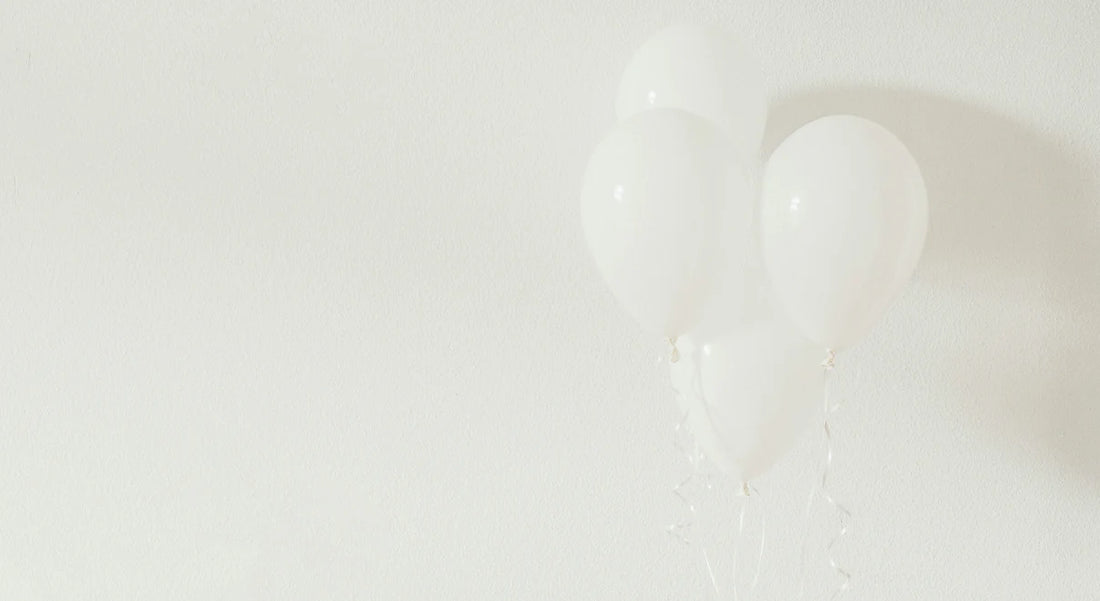 Balloons celebrating a deceased loved one's birthday