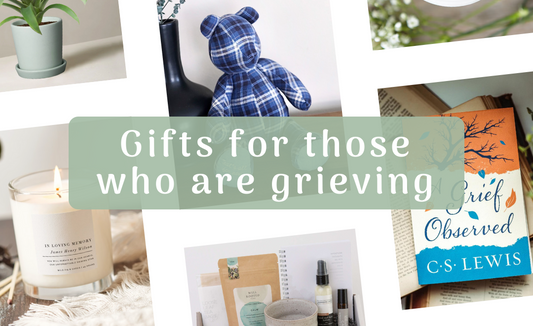 Images of Welkin's favorite gifts for those who are grieving